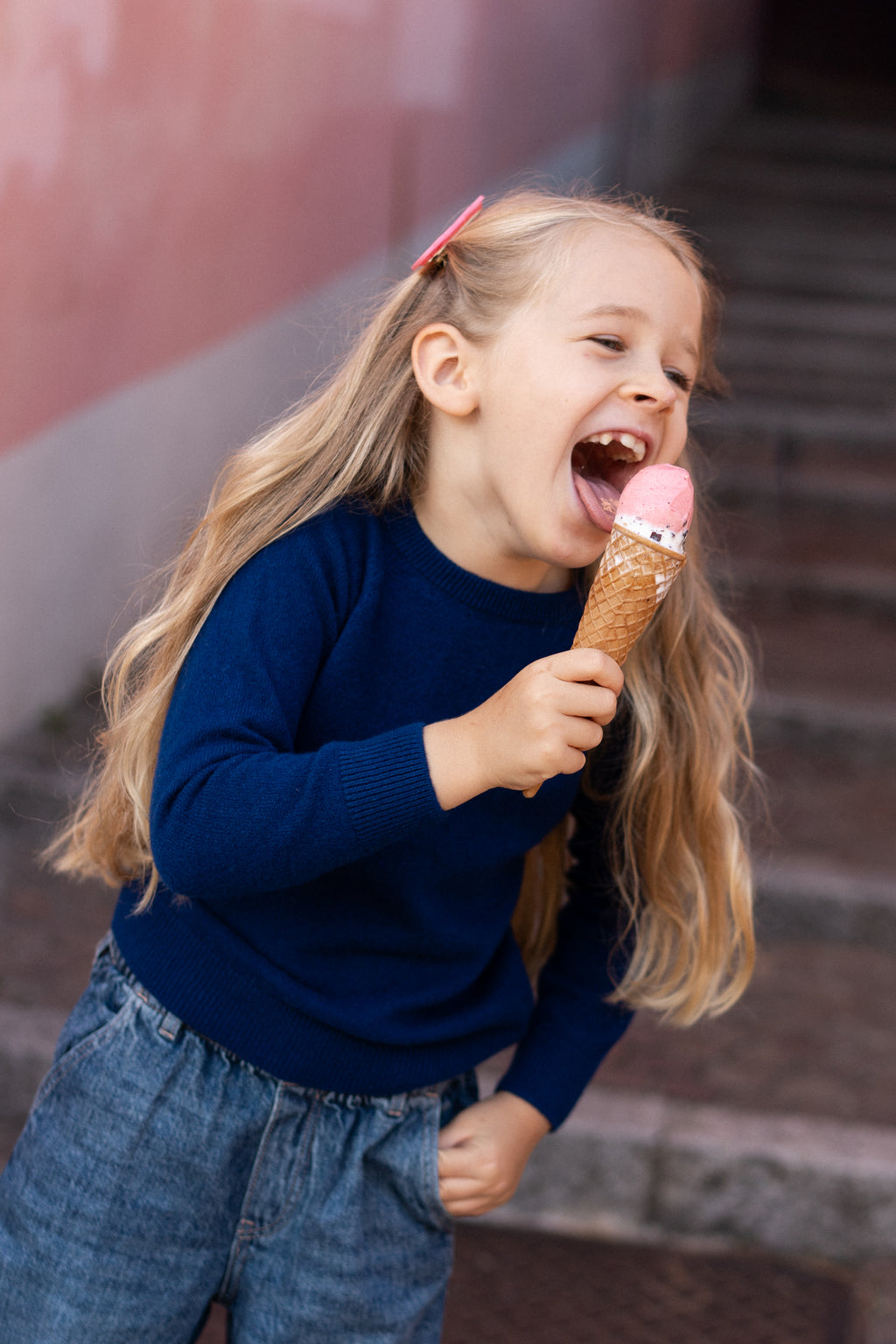 Pure cashmere sweater for children