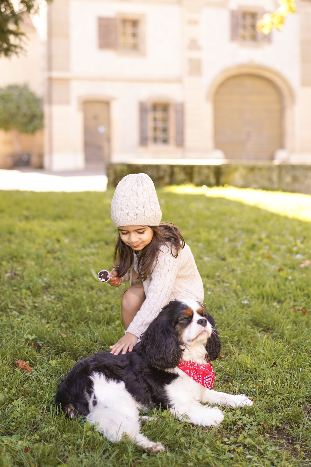 Children's braided hat in pure ultrafine merino wool
