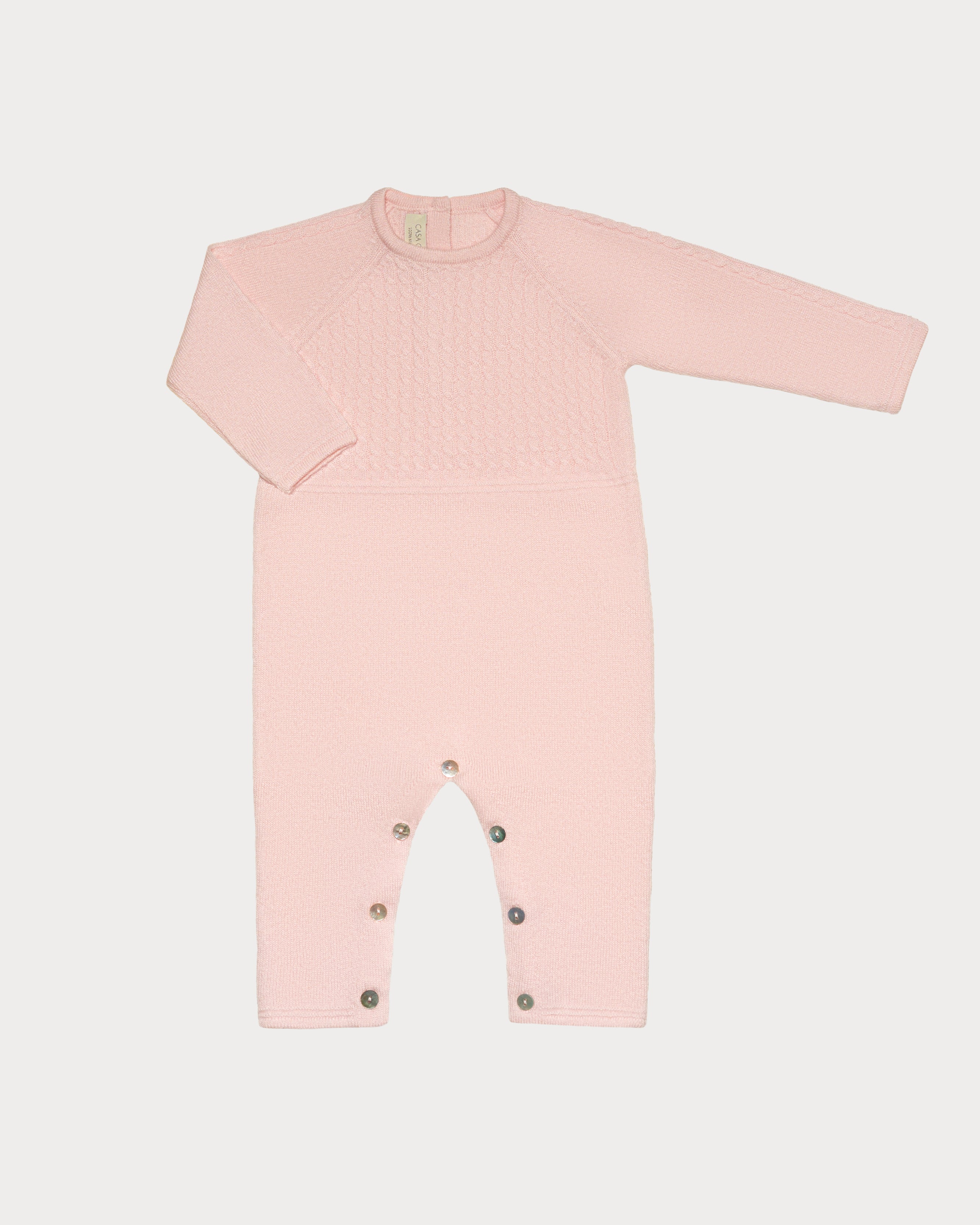 Pure Cashmere Braided Baby Romper