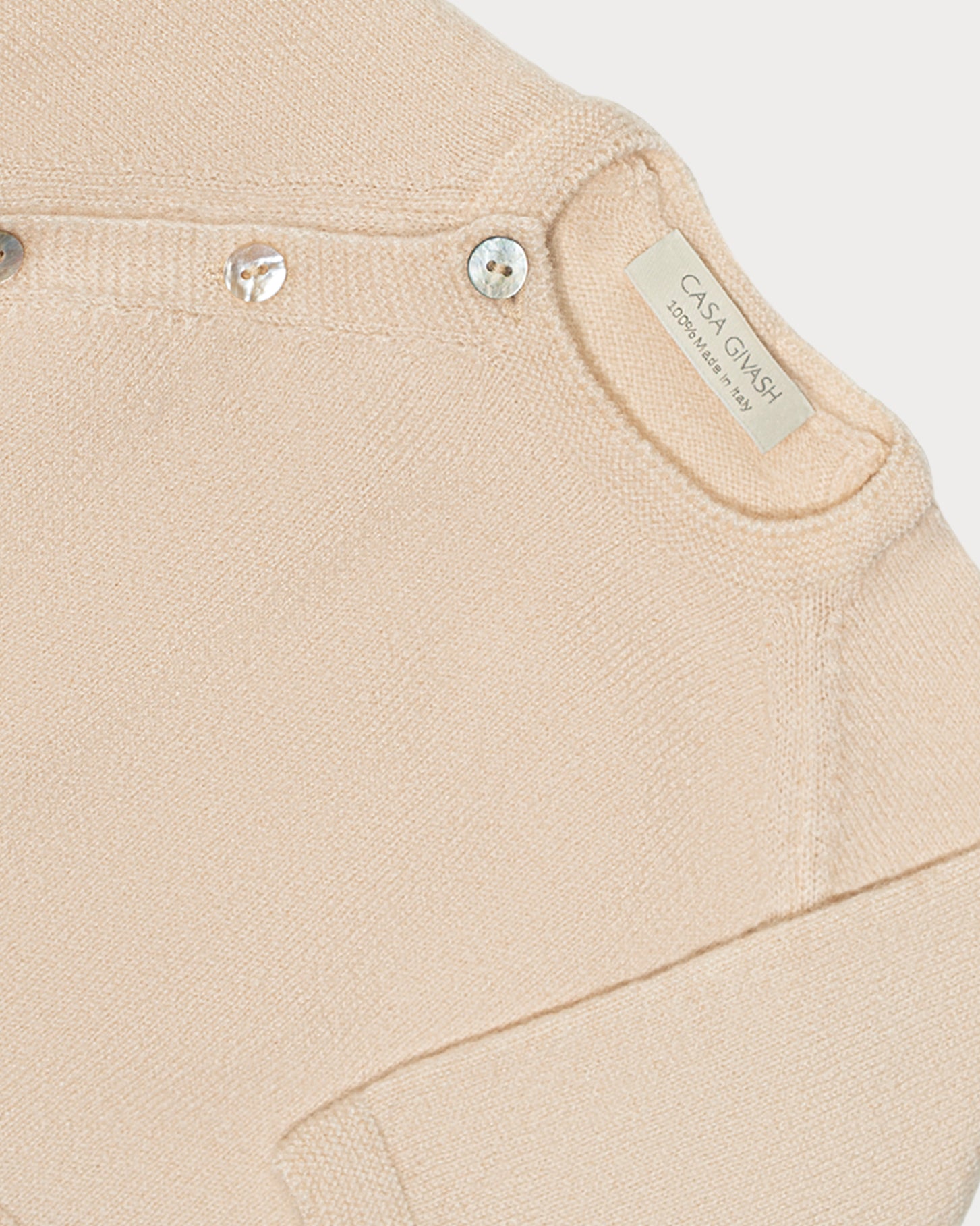 Pure cashmere sweater for newborns