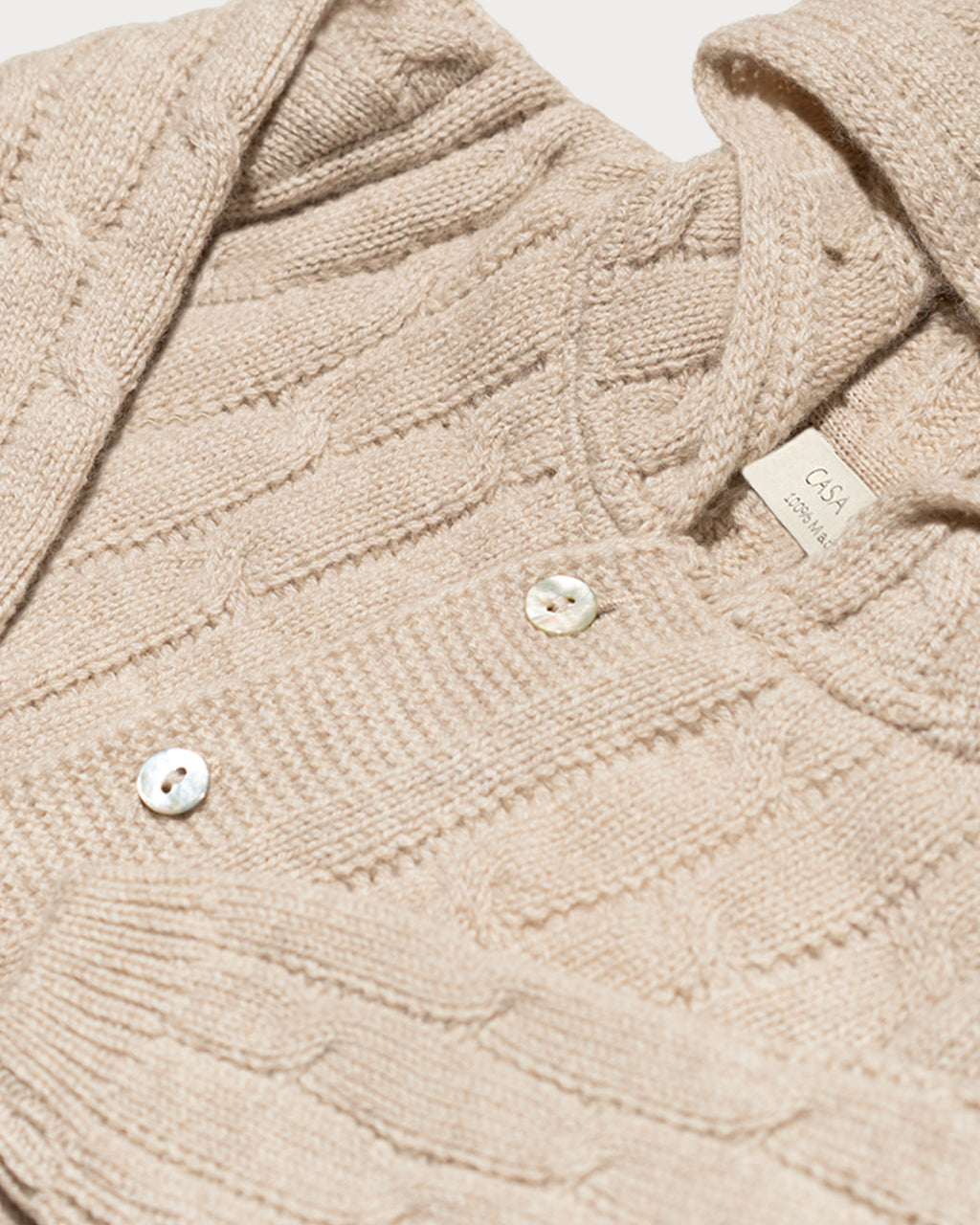 Ultafine Pure Merino Wool Cable Knit Jumpsuit