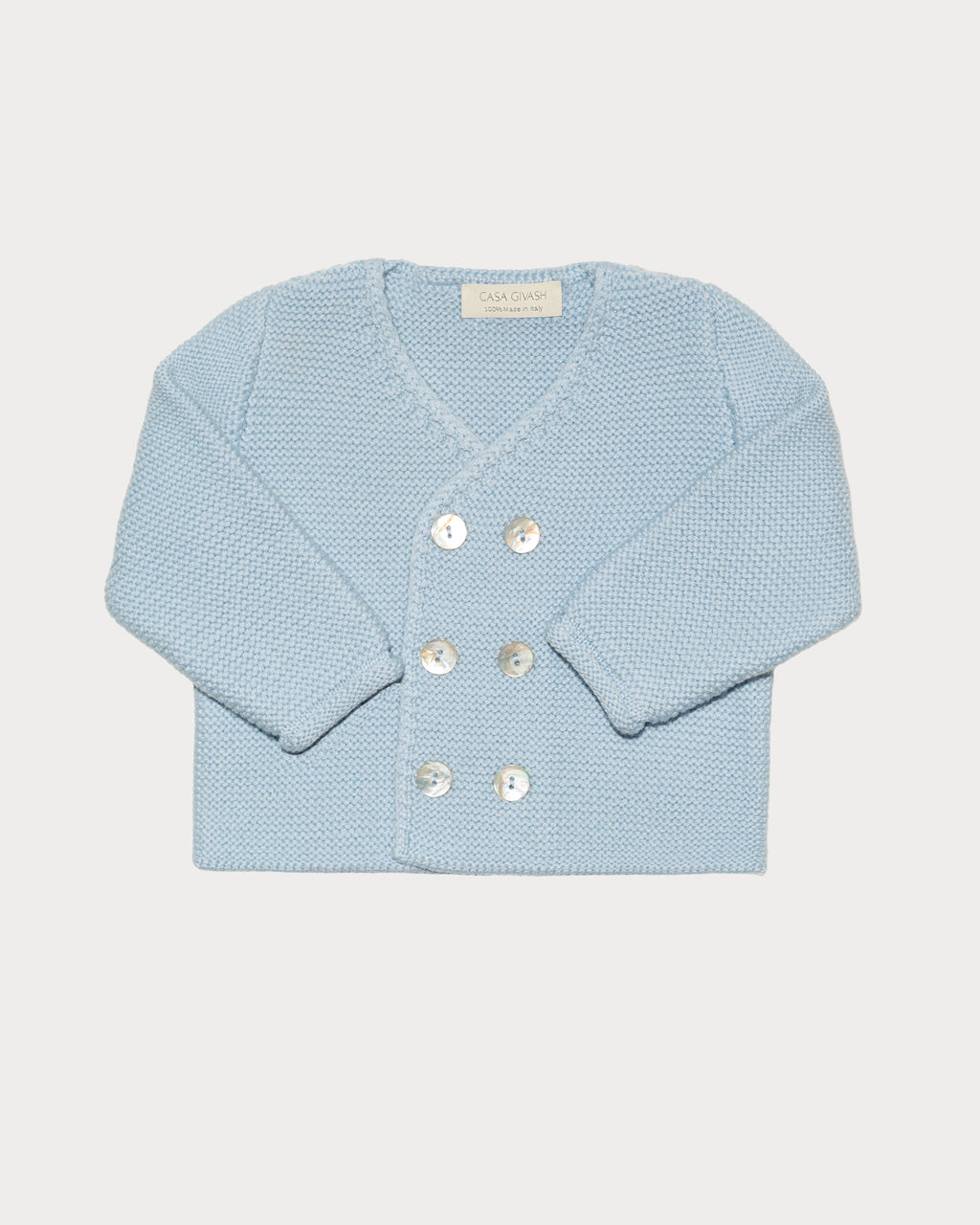 Baby Cardigan in Pure Ultrafine Merino Wool