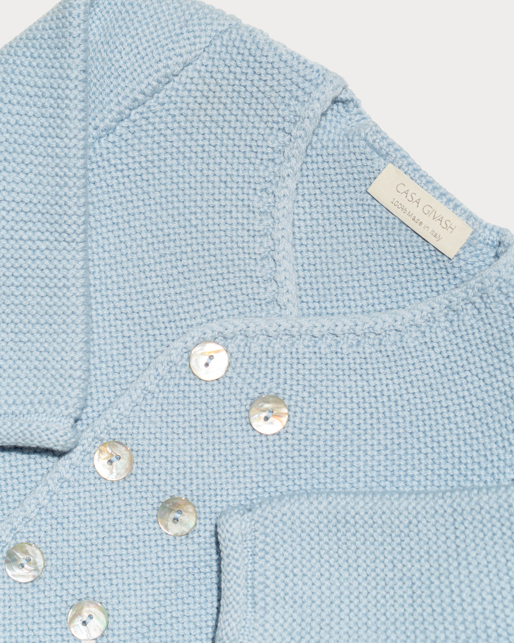 Baby Cardigan in Pure Ultrafine Merino Wool