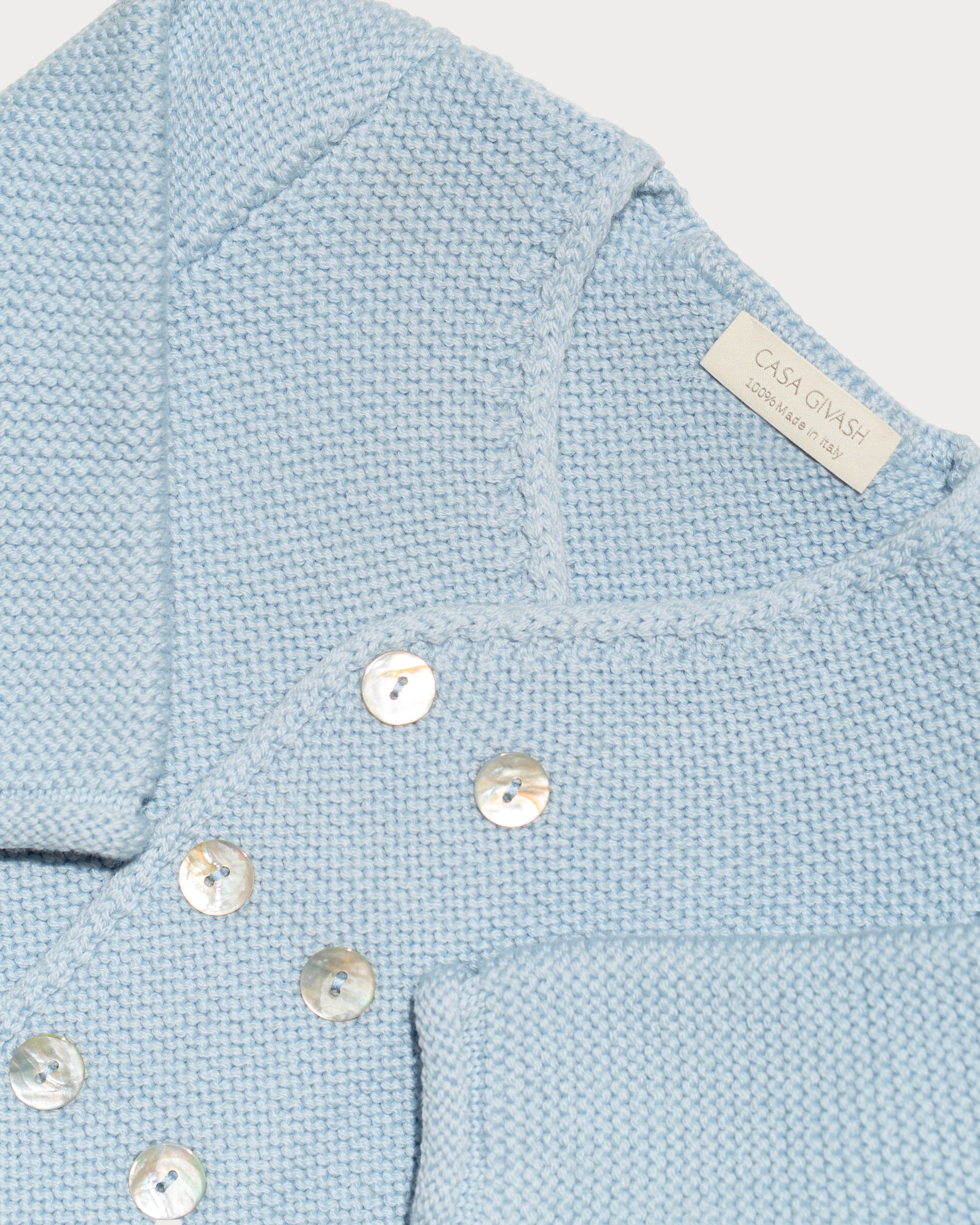 Baby Cardigan in Pure Ultrafine Merino Wool