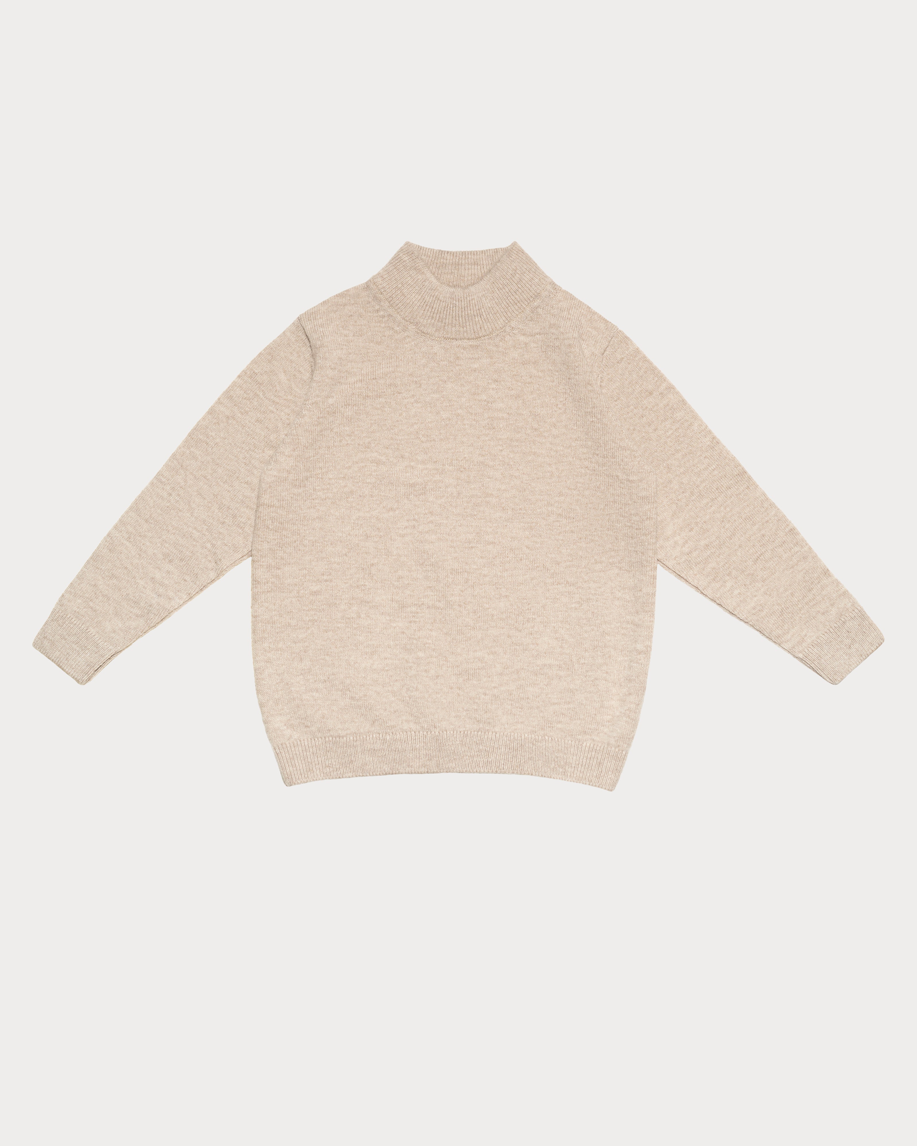 Turtleneck Sweater in Pure Ultrafine Merino Wool